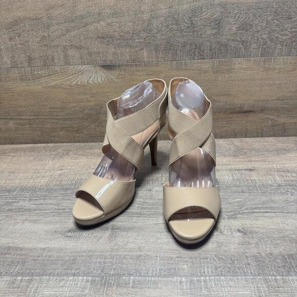Liz Claiborne Nude Tan Stilleto Heels Women's Size 11 - Picture 1 of 6